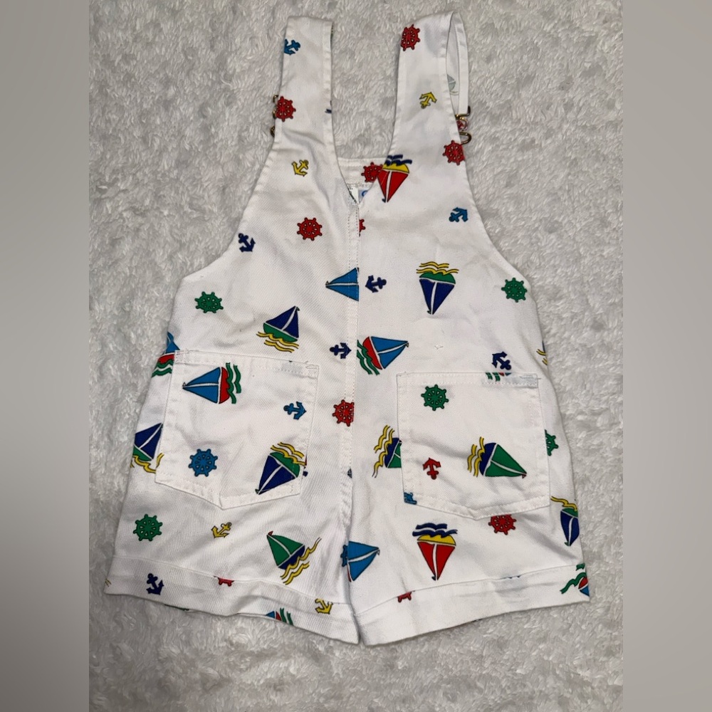 Vintage Carters sailboat shortalls - Picture 2 of 3